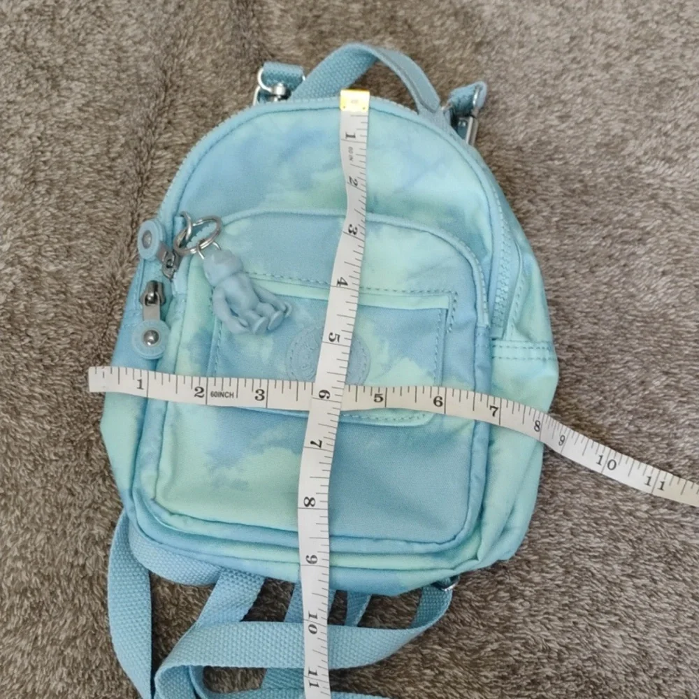 Kipling Mini Backpack Blue Sky Tie Dye - Picture 3 of 6